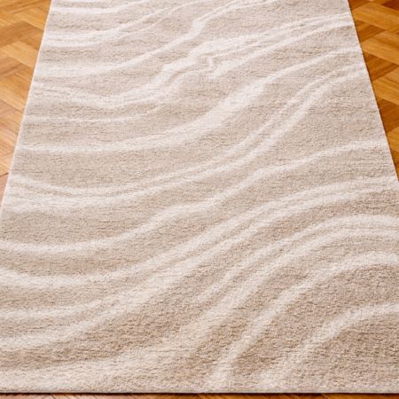 Tepih za dnevnu sobu i spavaću sobu Vavia Shaggy 070 Bež